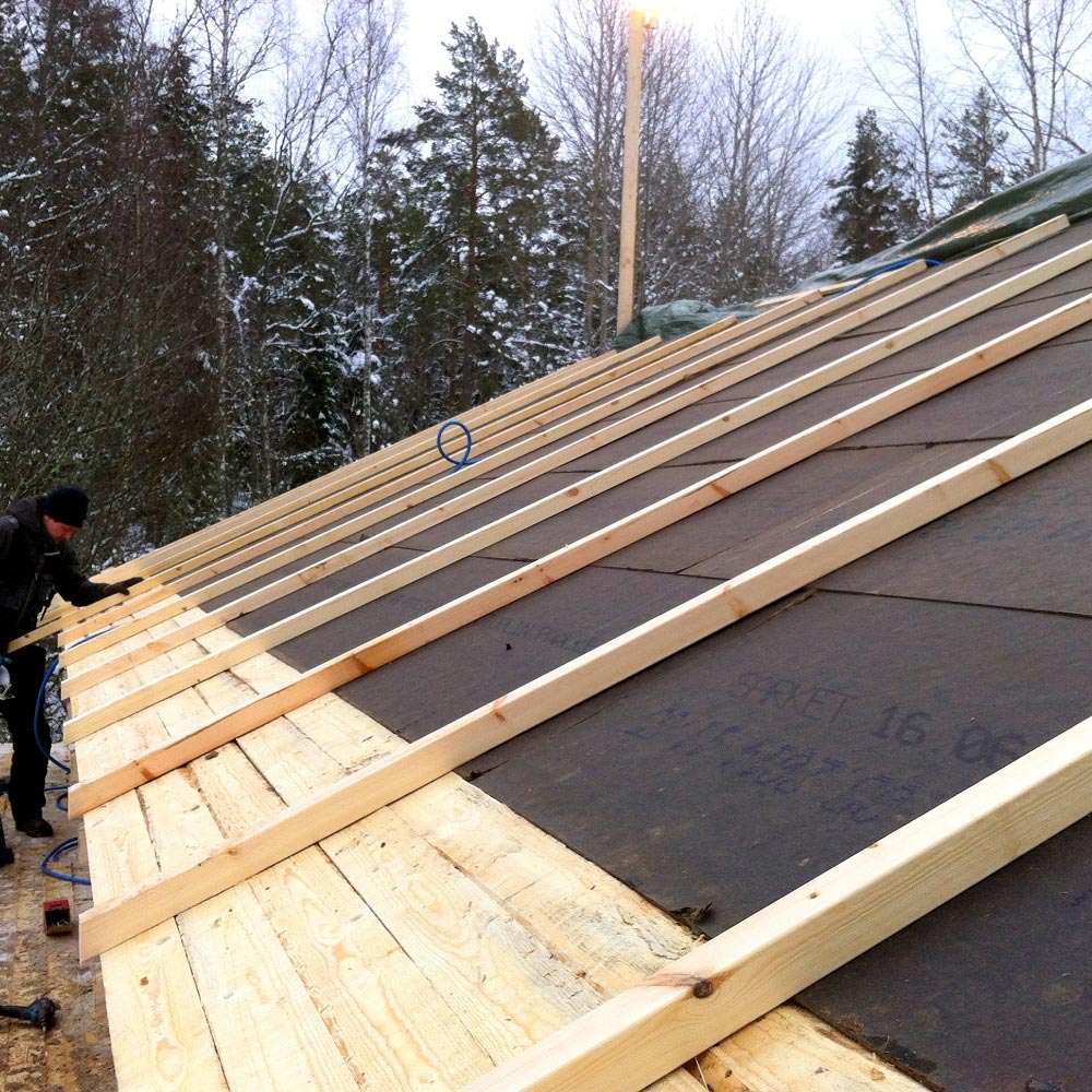 Bituminous Fiber Wood Bitumfiber installation
